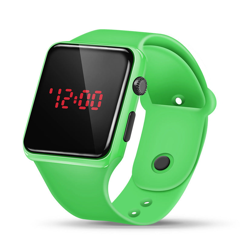 Korean Version Square Button LED Watch Children Student Sports Fashion Square Led Electronic Watch