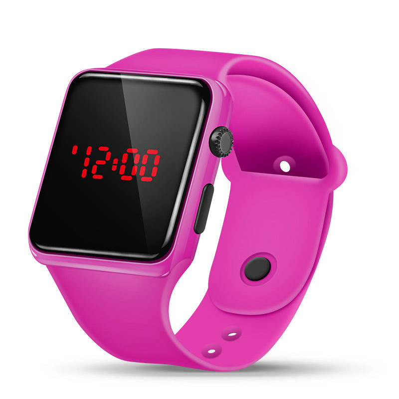 Korean Version Square Button LED Watch Children Student Sports Fashion Square Led Electronic Watch