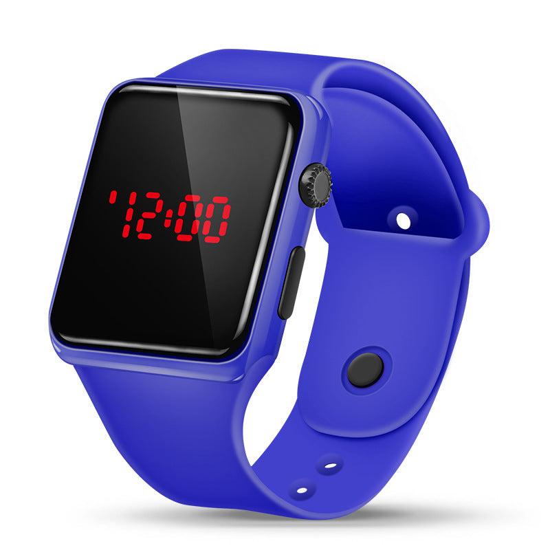 Korean Version Square Button LED Watch Children Student Sports Fashion Square Led Electronic Watch