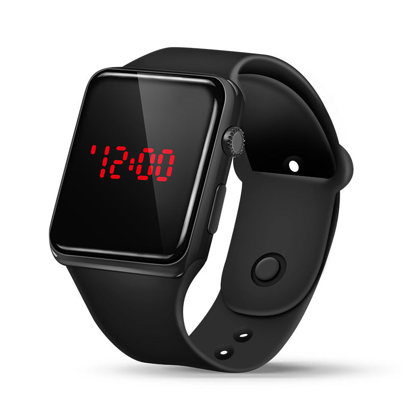 Korean Version Square Button LED Watch Children Student Sports Fashion Square Led Electronic Watch