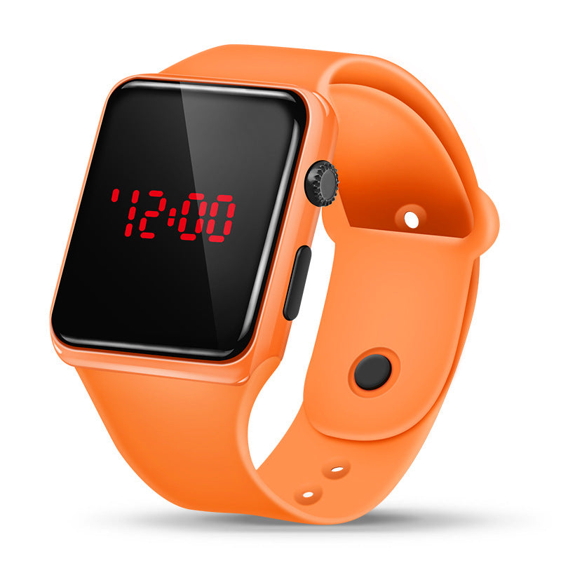 Korean Version Square Button LED Watch Children Student Sports Fashion Square Led Electronic Watch