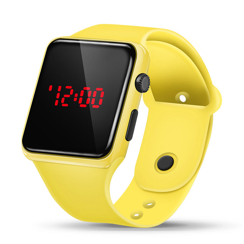 Korean Version Square Button LED Watch Children Student Sports Fashion Square Led Electronic Watch