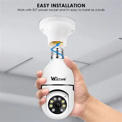 Home Surveillance 5G Smart WIFI Camera Panoramic HD E27 holder type Camera