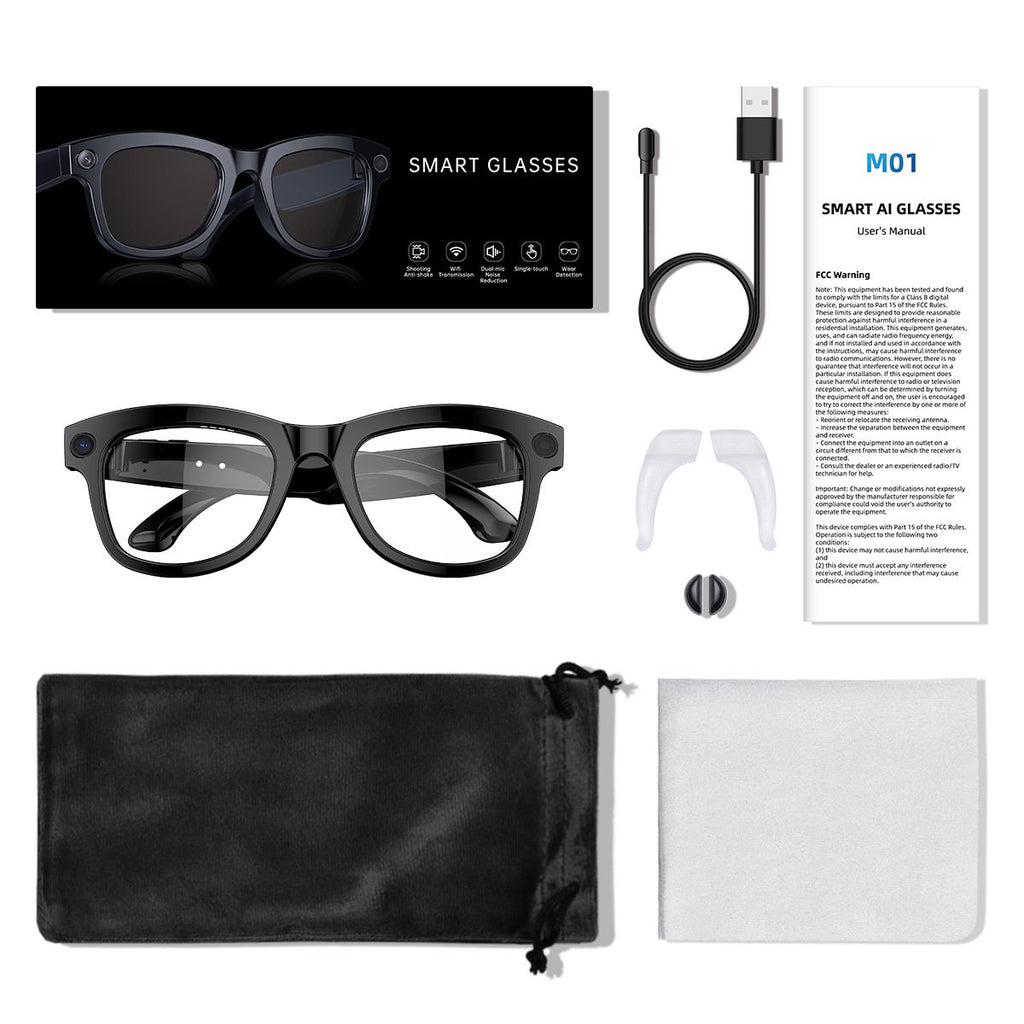 BMY AI Smart video audio recording glasses 500W HD CAMERA